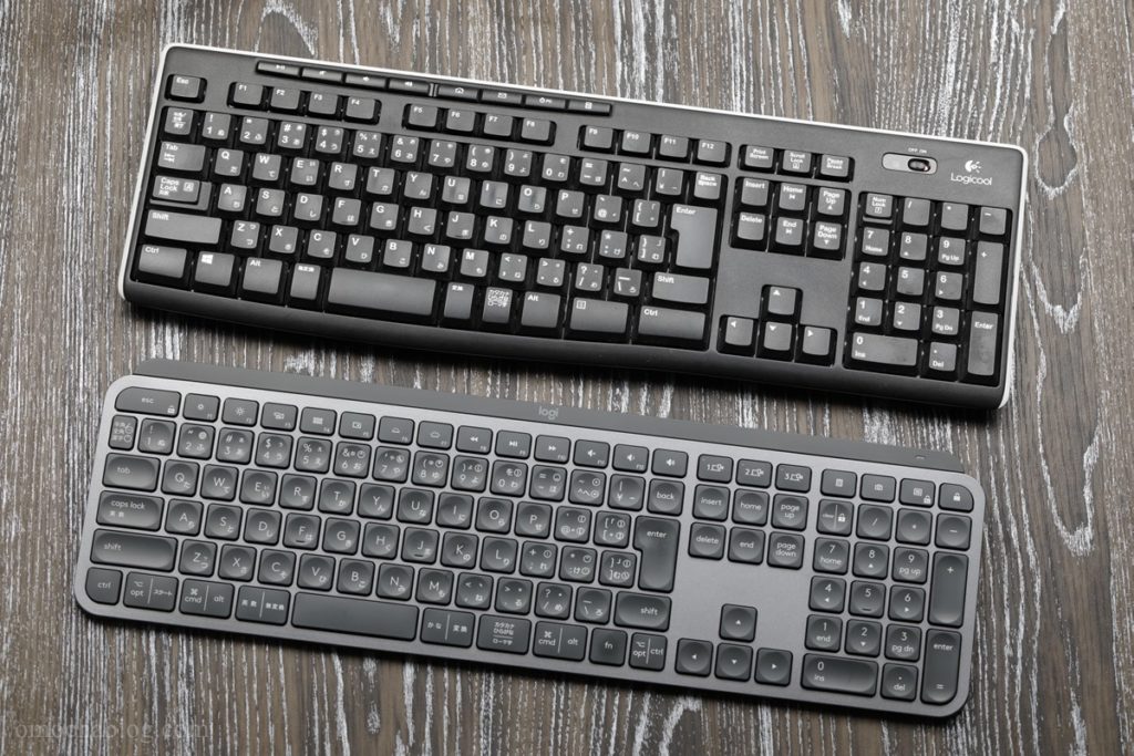 KX800 MX KEYSと安いキーボードの比較